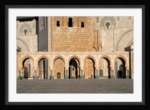 Framed Hassan II Mosque, Casablanca, Morocco, North Africa Print