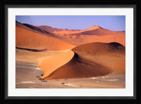 Framed Aerial Scenic, Sossuvlei Dunes, Namibia Print