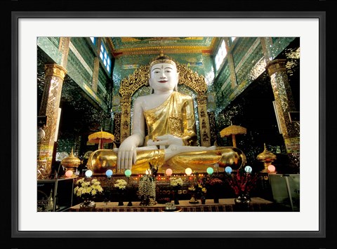 Framed Burma, Syun Oo Pone Nya Shin temple pagoda Print