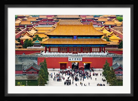Framed Forbidden City North Gate, Gate of Divine Might, Beijing, China Print