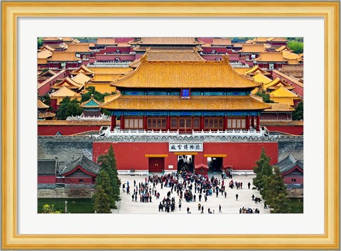 Framed Forbidden City North Gate, Gate of Divine Might, Beijing, China Print