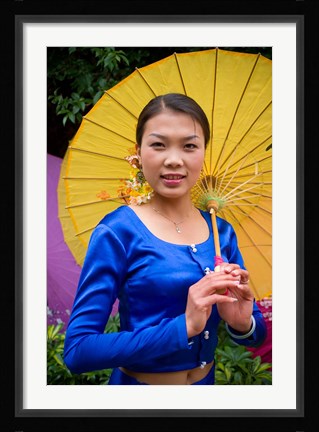 Framed China, Yunnan, Young Dai Portrait Print