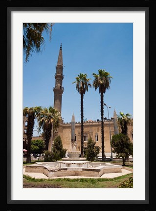 Framed El Hussein Square and Mosque, Cairo, Egypt, North Africa Print