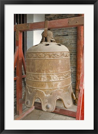 Framed Bell, Ancient Architecture, Pingyao, Shanxi, China Print