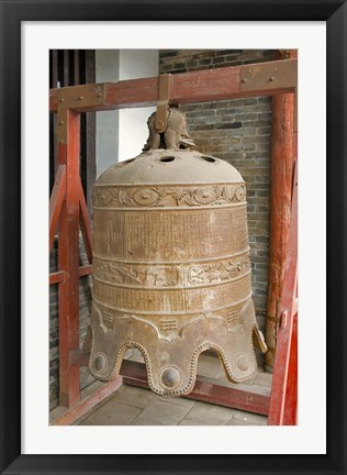 Framed Bell, Ancient Architecture, Pingyao, Shanxi, China Print