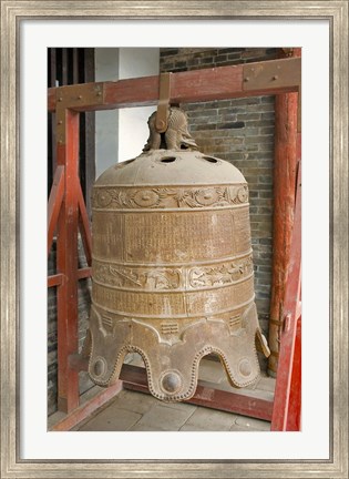 Framed Bell, Ancient Architecture, Pingyao, Shanxi, China Print