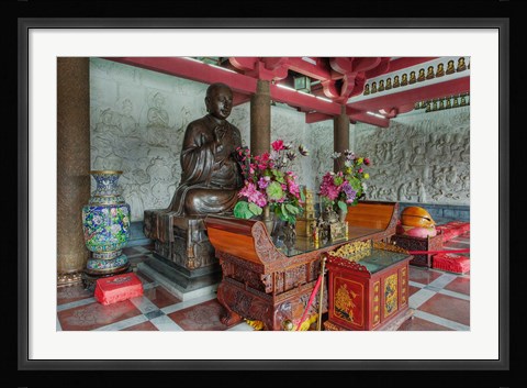 Framed Buddhist shrine, Big Wild Goose Pagoda, Xian, China Print