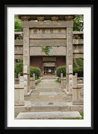 Framed Details inside the Great Mosque, Xian, China Print