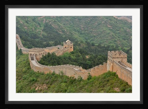 Framed Great Wall of China at Jinshanling, China Print