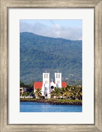 Framed Catholic Church, Apia, Upolo Island, Western Samoa Print