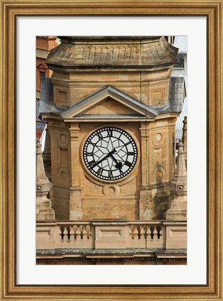 Framed Clock Tower, City Hall, Cape Town, South Africa. Print