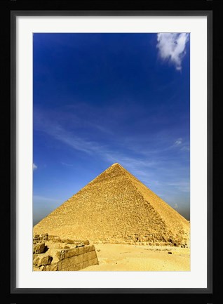 Framed Great Pyramid of Giza, Khufu, Cheops, Cairo, Egypt Print