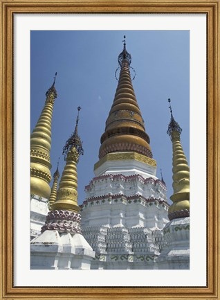 Framed Gold Pagoda Spires of the Golden Temple, China Print