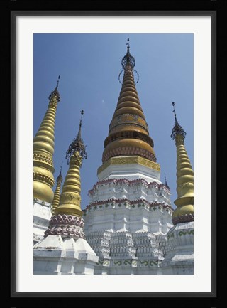 Framed Gold Pagoda Spires of the Golden Temple, China Print