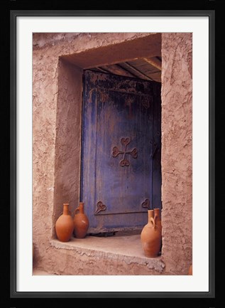 Framed Berber Village Doorway, Morocco Print