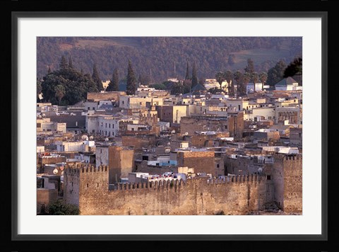 Framed City Walls, Morocco Print