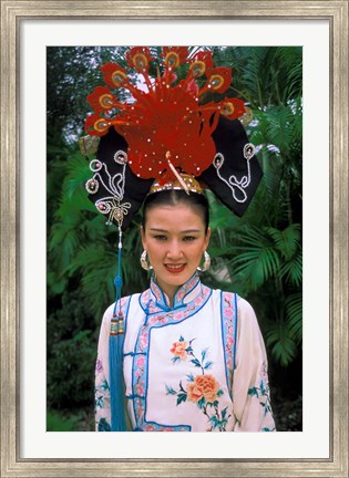 Framed Emperior Traditional Dress, China Print