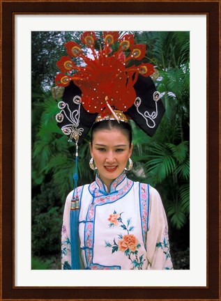 Framed Emperior Traditional Dress, China Print