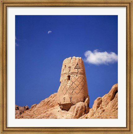 Framed Afghanistan, Bamian Valley, City of Noise watchtower Print