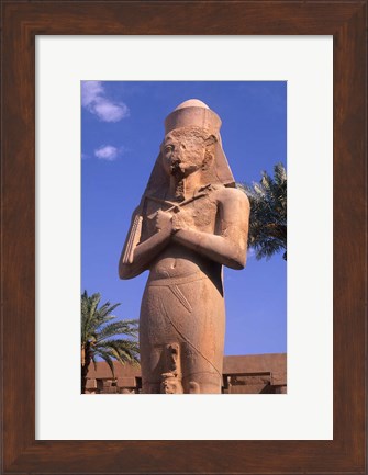 Framed Ancient Ruins of Kings at the Temple of Karnak, Luxor, Egypt Print