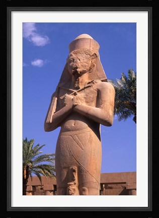 Framed Ancient Ruins of Kings at the Temple of Karnak, Luxor, Egypt Print