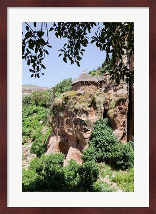 Framed Abbi Johanni rock-hewn church in Tigray, Ethiopia Print
