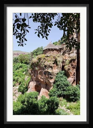 Framed Abbi Johanni rock-hewn church in Tigray, Ethiopia Print