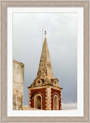 Framed Africa, Mozambique, Island. Steeple at the Governors Palace chapel. Print