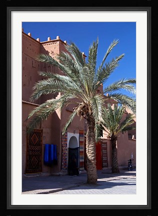 Framed Berber Carpets of Ourzazate, Morocco, Africa Print