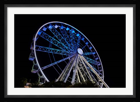Framed Cape Wheel, Victoria and Alfred Waterfront, Cape Town, South Africa. Print