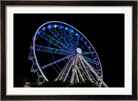 Framed Cape Wheel, Victoria and Alfred Waterfront, Cape Town, South Africa. Print