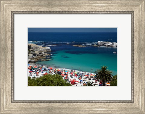 Framed Clifton Beach, Cape Town, South Africa Print