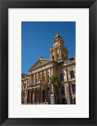 Framed Clock Tower, City Hall (1905), Cape Town, South Africa Print