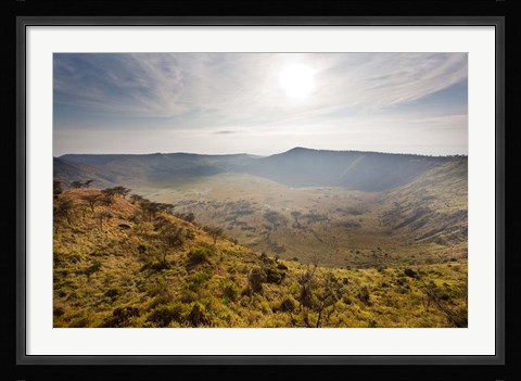 Framed Crater Area, Queen Elizabeth National Park, Uganda Print