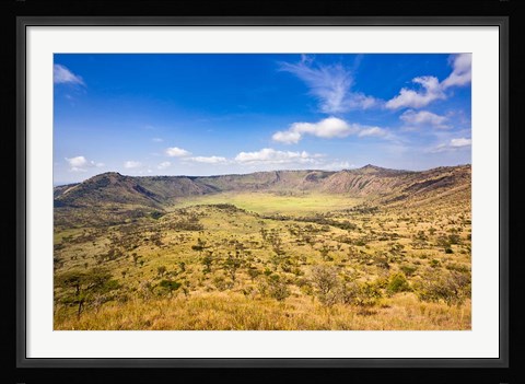 Framed Crater, Queen Elizabeth National Park, Uganda Print