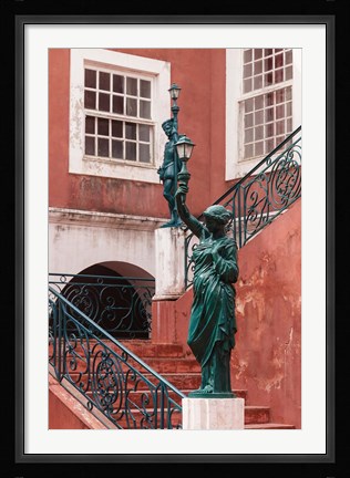 Framed Entryway at Governor's Palace, Mozambique Island, Mozambique Print