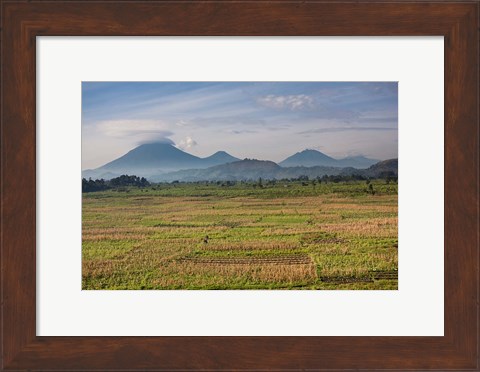 Framed Farmland around Kisoro, Kigezi, Africa Print