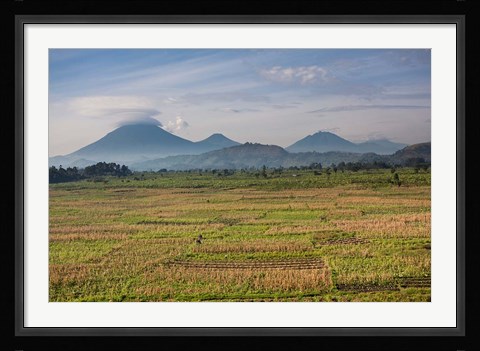 Framed Farmland around Kisoro, Kigezi, Africa Print