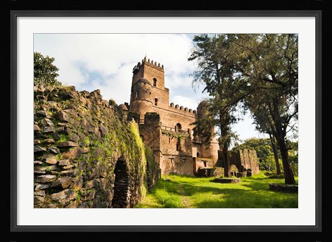 Framed Fasil Ghebbi, Castle, Gonder, East Africa Print