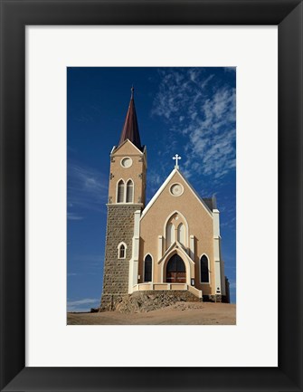 Framed Felsenkirche (Rock Church), Diamond Hill, Luderitz, Southern Namibia Print