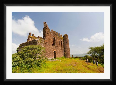 Framed Guzara Castle between Gonder and Lake Tana, Ethiopia Print