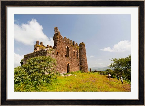 Framed Guzara Castle between Gonder and Lake Tana, Ethiopia Print