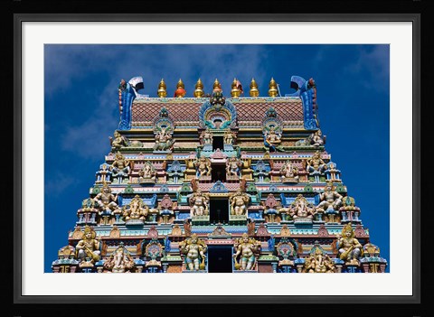 Framed Hindu Temple, Victoria, Mahe Island, Seychelles Print