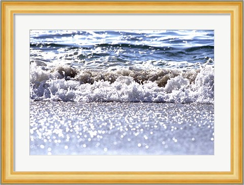 Framed Gently Lapping Surf Print
