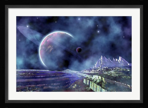 Framed Fantasy Alien World Print