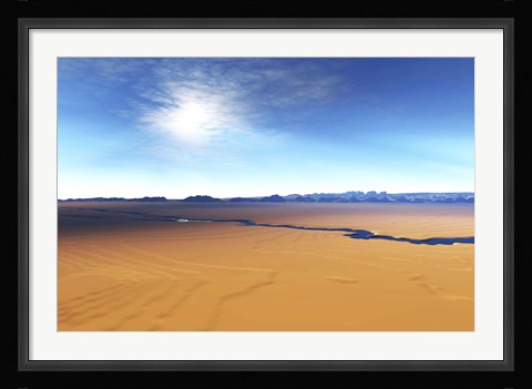 Framed river flows through this desert wilderness area Print