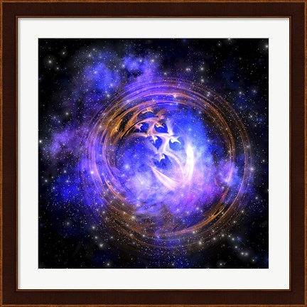 Framed Leftover remnants from a supernova explosion Print