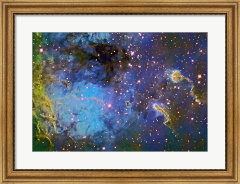 Framed IC 410, The Tadpole Nebula Print