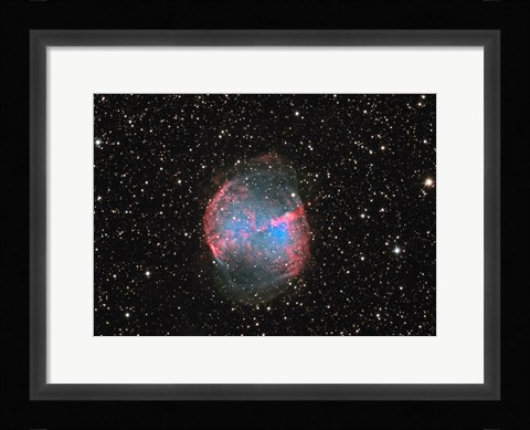 Framed M27 the Dumbbell nebula Print