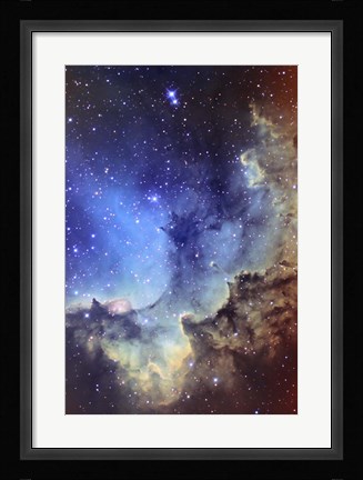Framed NGC 7380 Emission Nebula in Cepheus Print